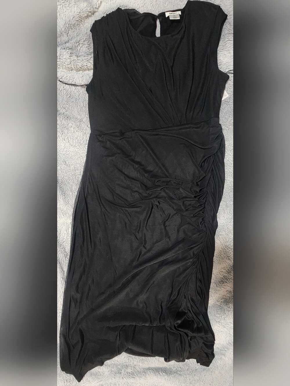 Classic Black Ruched Women's Skirt